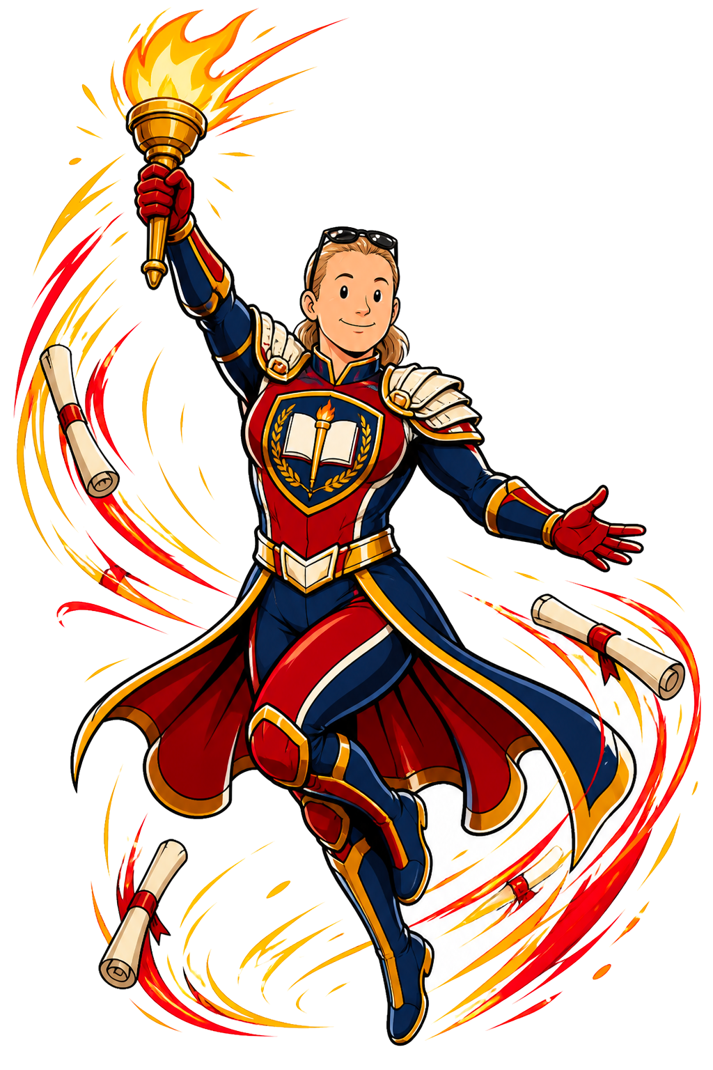 Scholar hero art