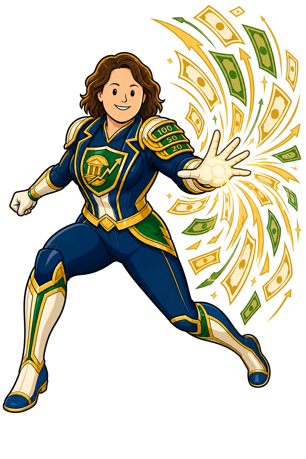 Gilded hero art