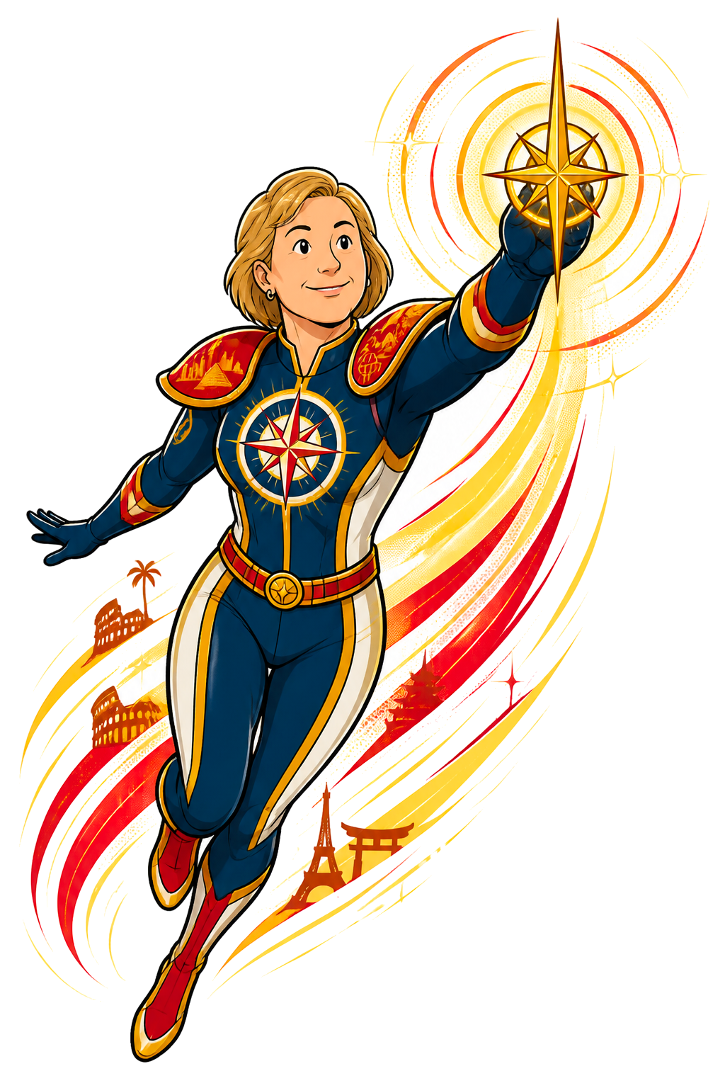 Landmark hero art